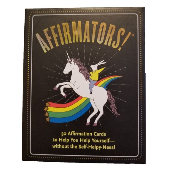 Other - Affirmation Cards 50 Self Help Positive Statements Unicorns Rainbows